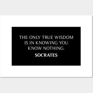 Socrates Quote Posters and Art